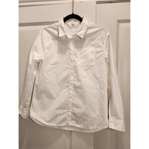 H&M White Collar Button Up  Boys 14 Long Sleeve Shirt